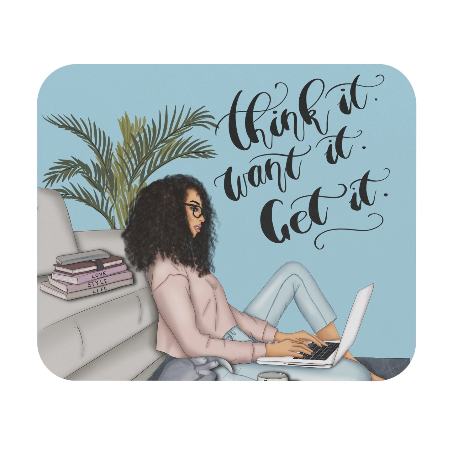 Think It Mouse Pad - Blue