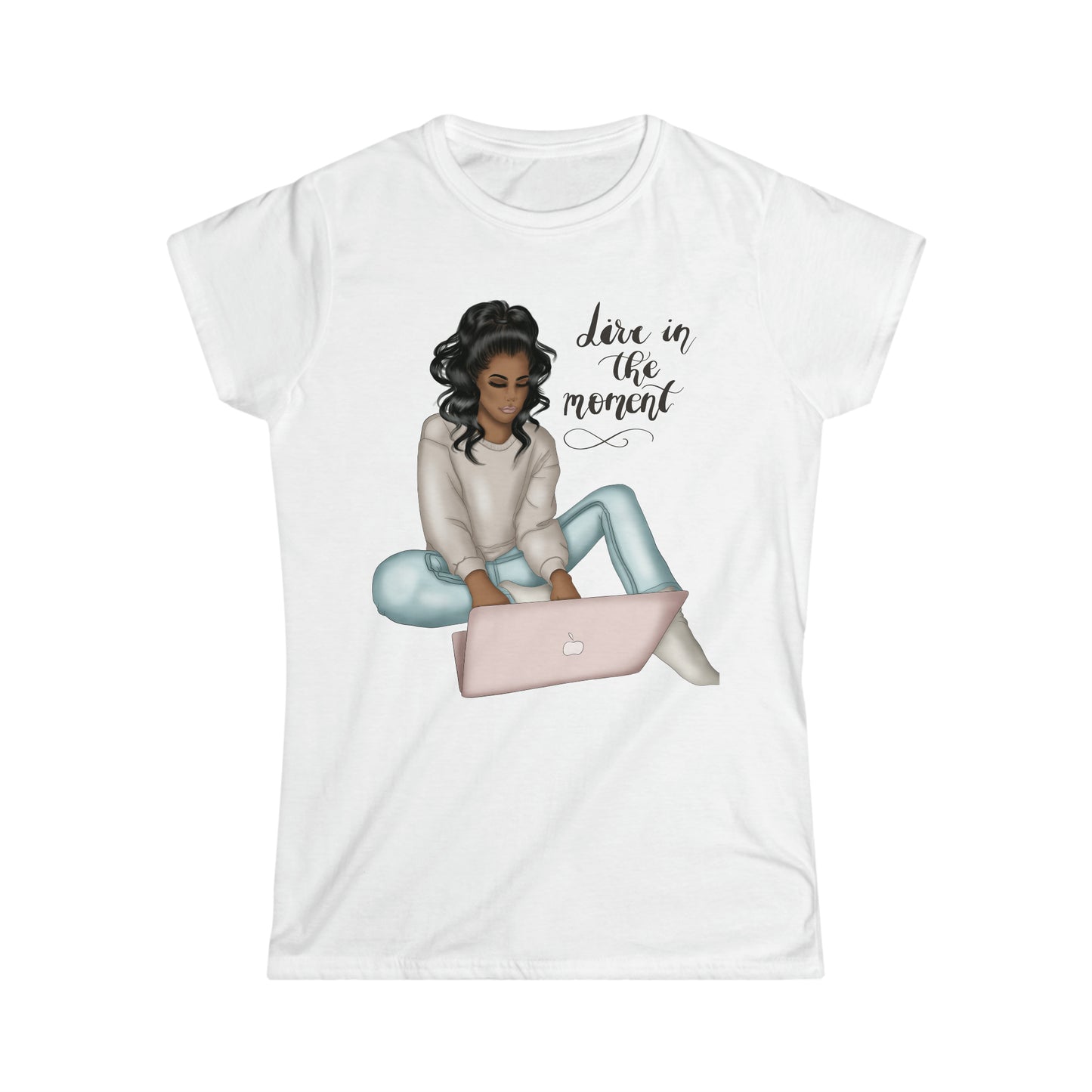 Dive In The Moment Tee - Black Hair