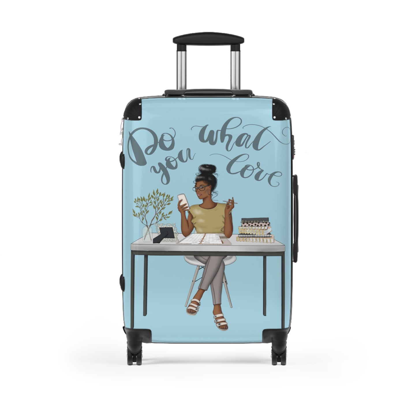 Do What You Love Suitcase - Blue