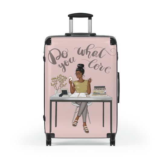 Do What You Love Suitcase - Pink