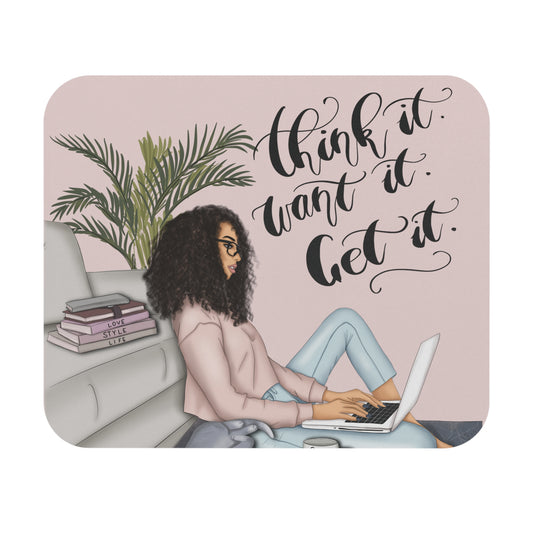 Think It Mouse Pad -  Pink