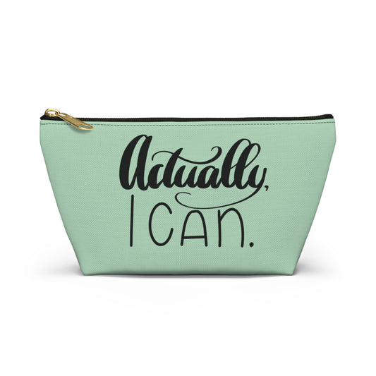 Actually I Can Accessory Pouch (Mint Green)