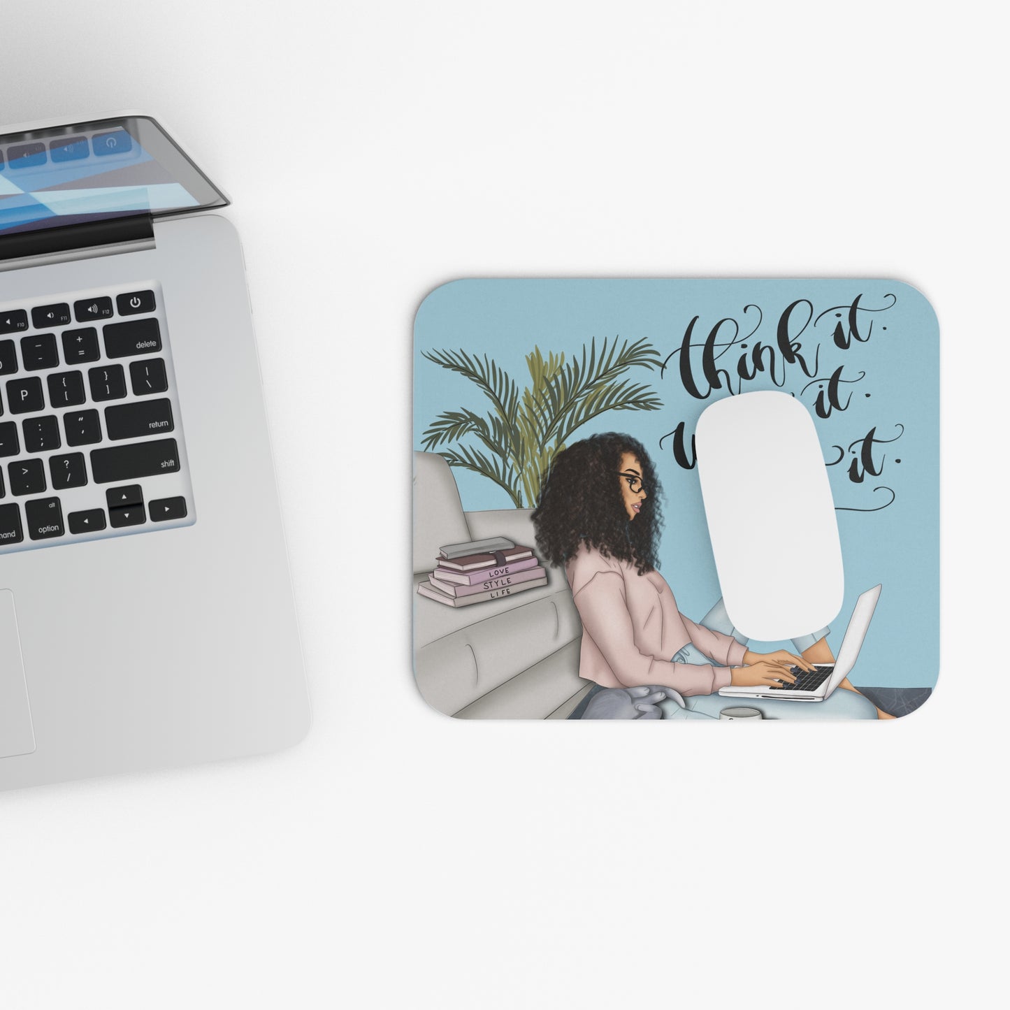 Think It Mouse Pad - Blue