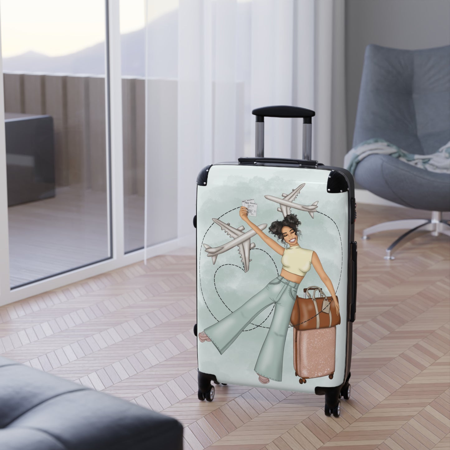 All Around The World Suitcase