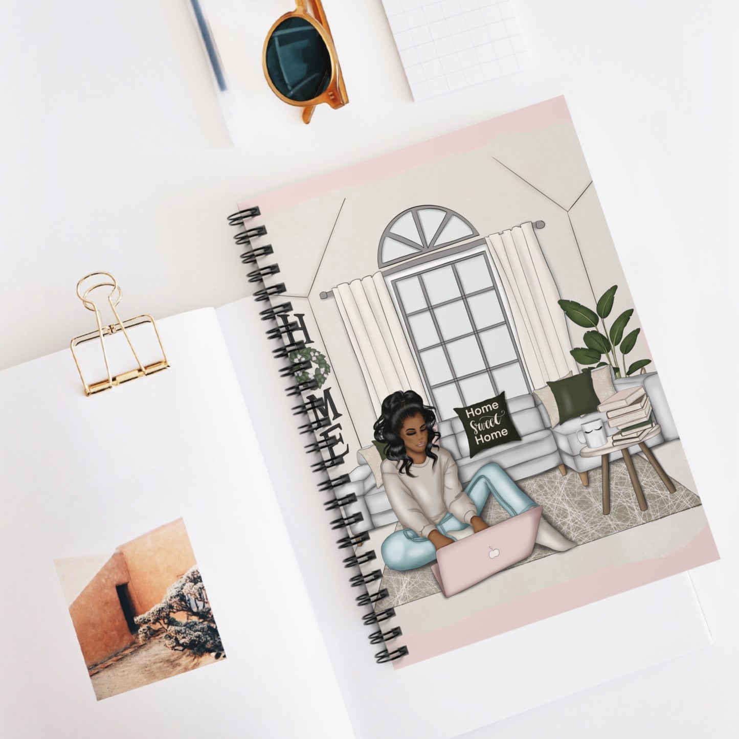 Work From Home Notebook (Light Pink)