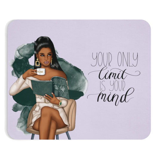 Your Only Limit Is Your Mind Mouse Pad (Light Purple)