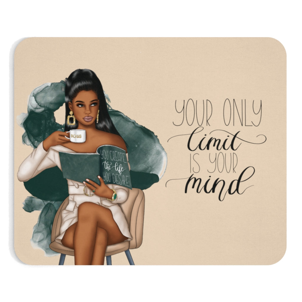 Your Only Limit Is Your Mind Mouse Pad (Beige)