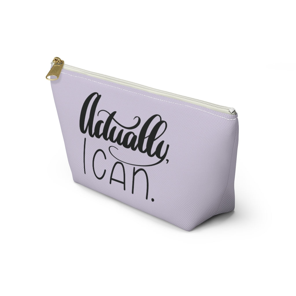 Actually, I Can. Accessory Pouch (Light Purple)