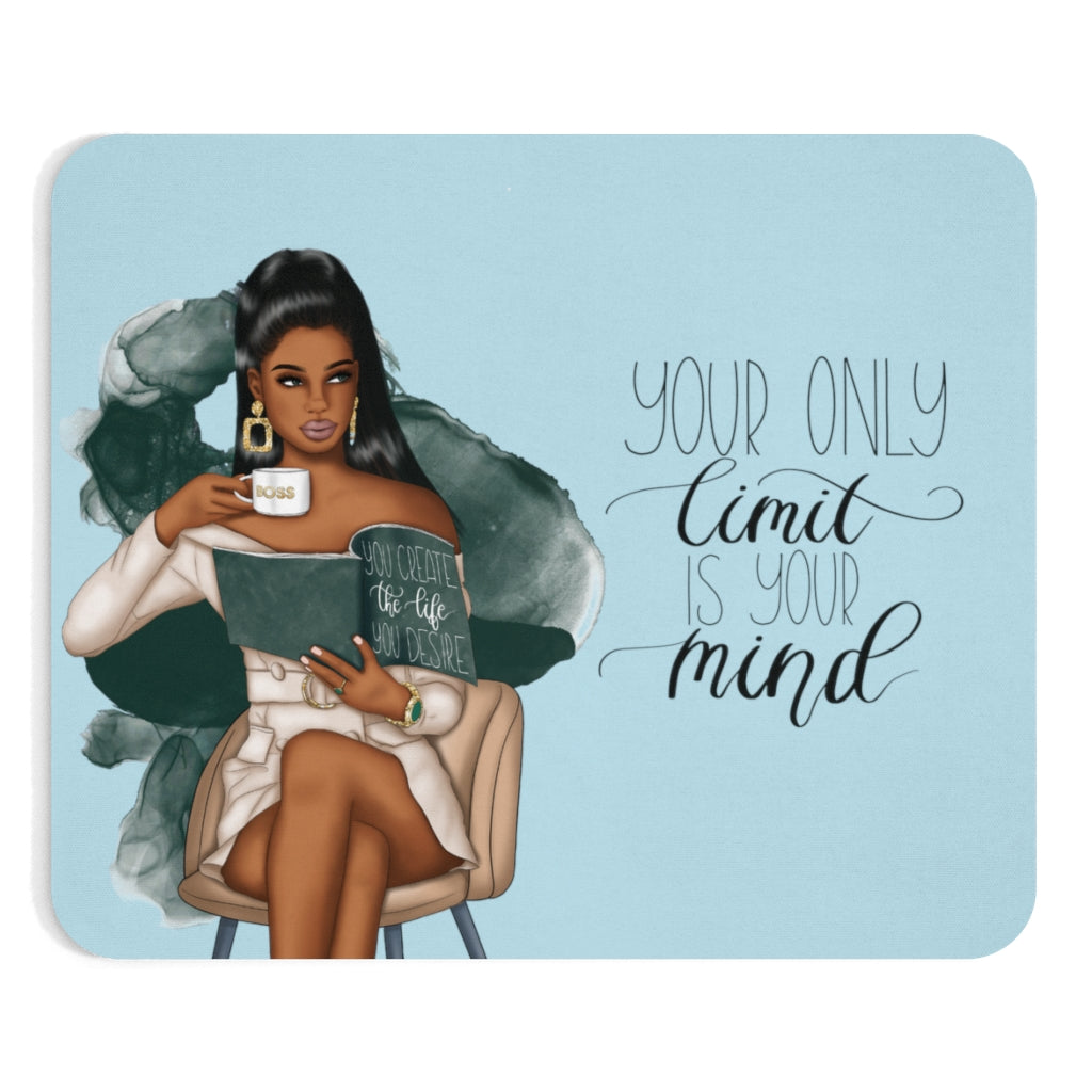 Your Only Limit Is Your Mind Mouse Pad (Light Blue)