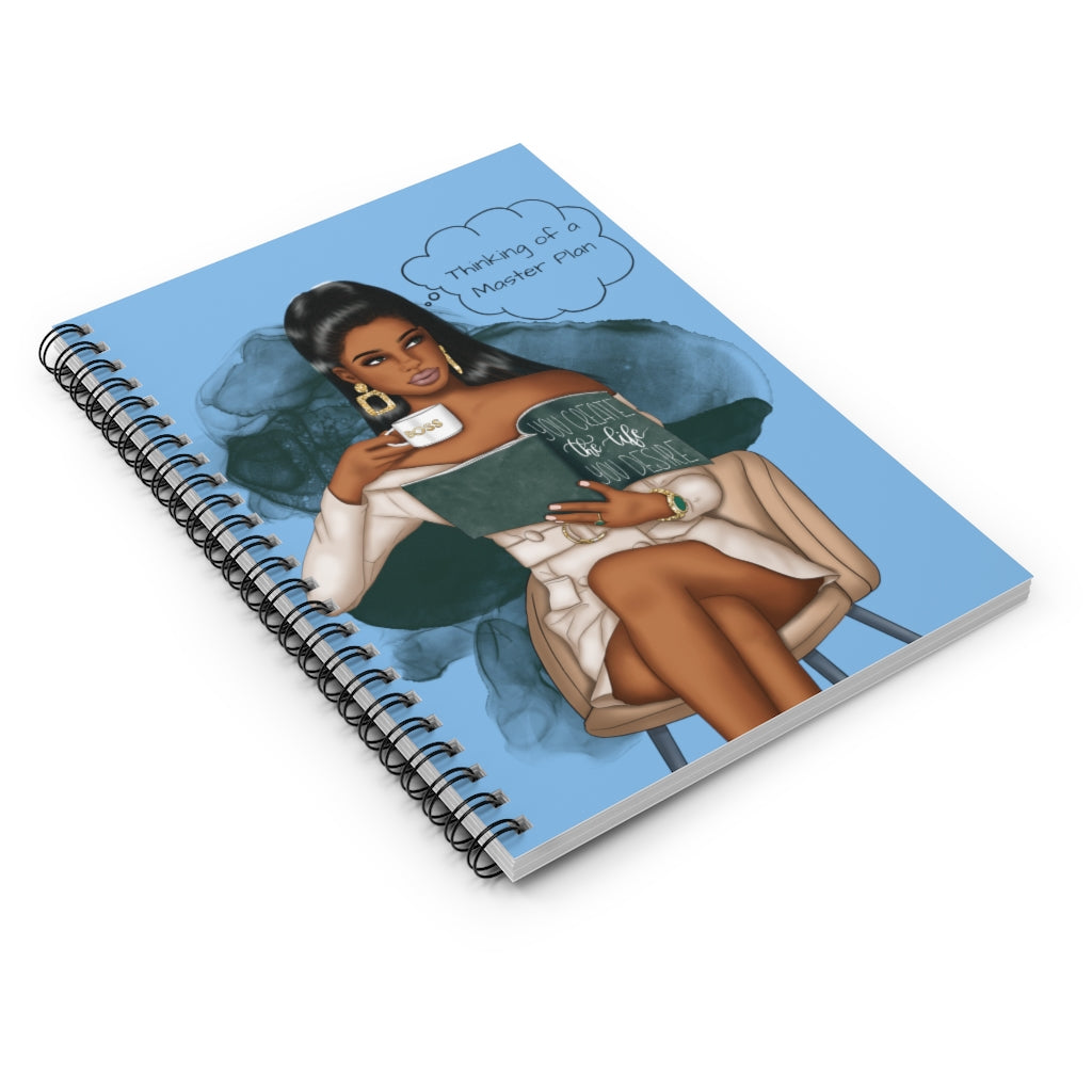 Thinking of a Master Plan Notebook (Blue)