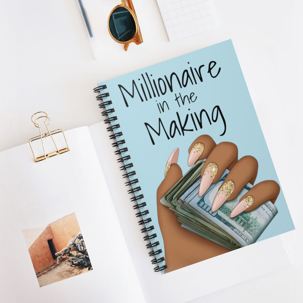 Millionaire in the Making Spiral Notebook - Ruled Line