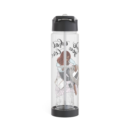 Do What You Love Infuser Water Bottle - Brown Hair